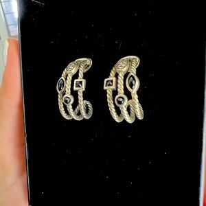 David Yurman Three-row Confetti Hoops